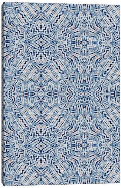 Clandestine Blue Canvas Art Print - Jacqueline Maldonado