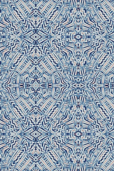 Abstract Watercolors: Clandestine Blue by Jacqueline Maldonado