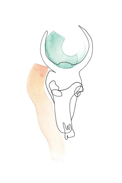 Contour Skull Green Coral