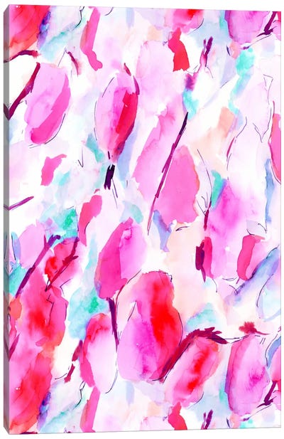 Synesthete Pink Canvas Art Print - Jacqueline Maldonado