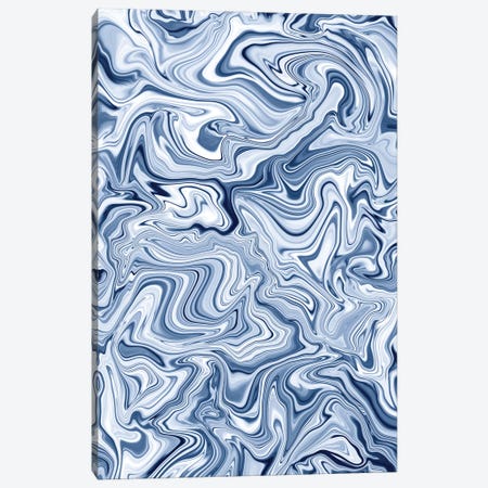 Love Spell Marble Blue Canvas Print #JMO182} by Jacqueline Maldonado Art Print