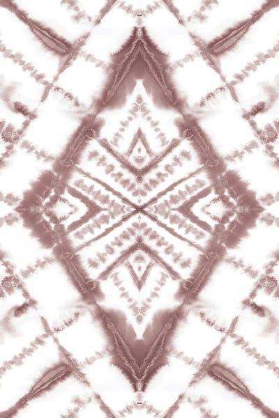 Dye Diamond Taupe by Jacqueline Maldonado framed canvas print