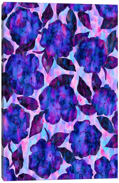 Petal Pash Bouquet Canvas Art Print - Jewel Tones