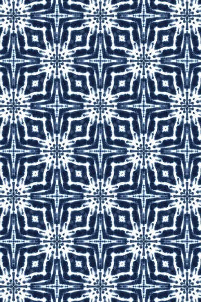 Watercolor Shibori Indigo by Jacqueline Maldonado framed canvas print