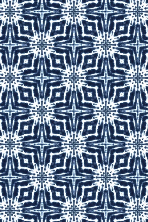 Watercolor Shibori Indigo