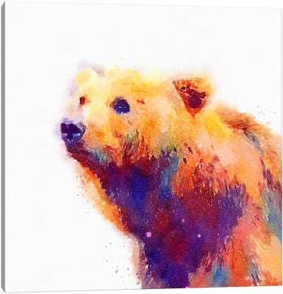 The Protective Canvas Art Print - Bear Art