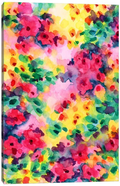 Flourish I Canvas Art Print - Colorful Contemporary