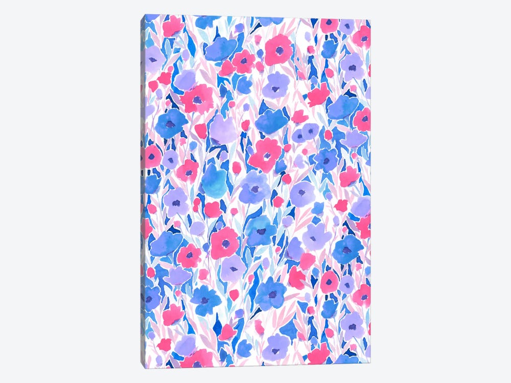 Flower Field Lilac Blue by Jacqueline Maldonado 1-piece Art Print