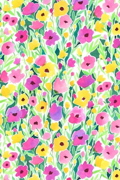 Jacqueline Maldonado: Flower Field Print by Jacqueline Maldonado