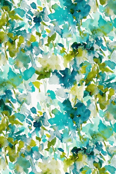 Abstract Watercolors: Local Colortealprint by Jacqueline Maldonado