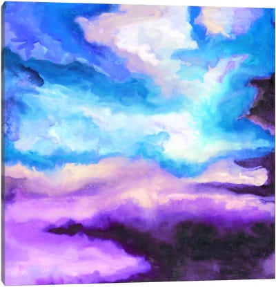 Noche Azul Canvas Art Print - Pantone Ultra Violet 2018