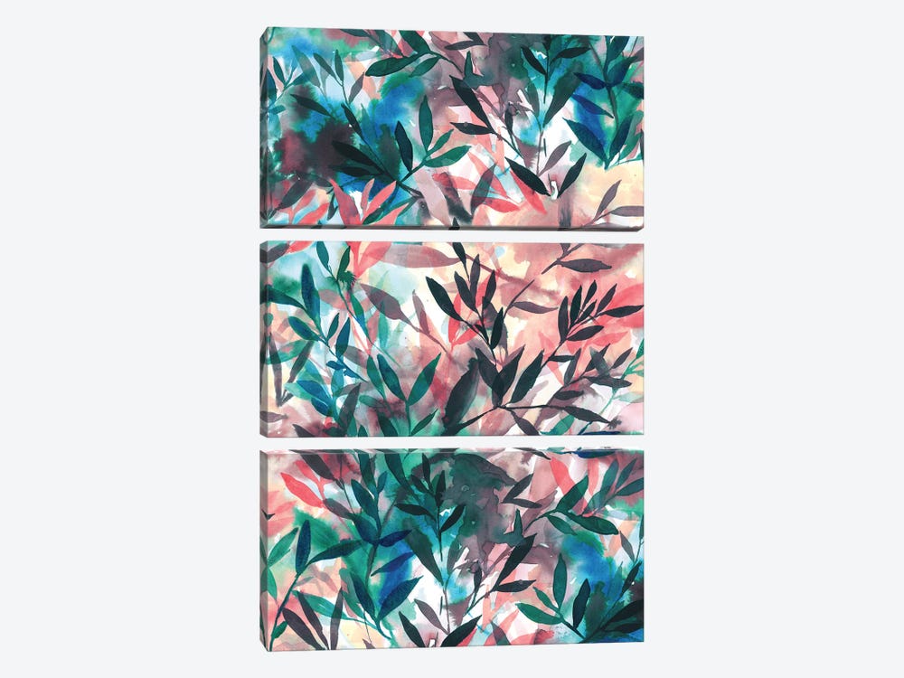 Changes Coral by Jacqueline Maldonado 3-piece Canvas Print