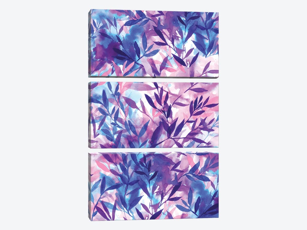 Changes Purple by Jacqueline Maldonado 3-piece Canvas Print