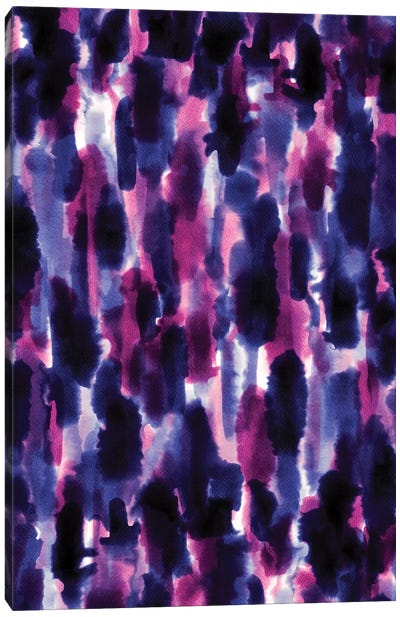 Downpour Purple Canvas Art Print - Purple Art