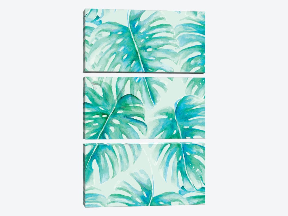 Paradise Palms by Jacqueline Maldonado 3-piece Canvas Art Print