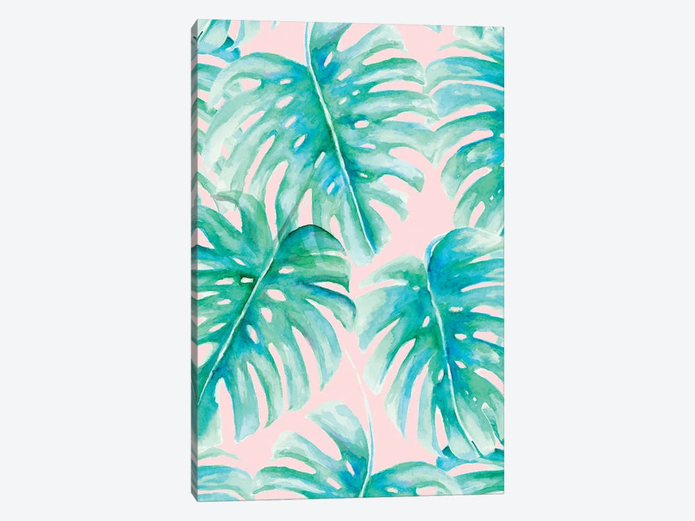 Paradise Palms Blush by Jacqueline Maldonado 1-piece Canvas Wall Art