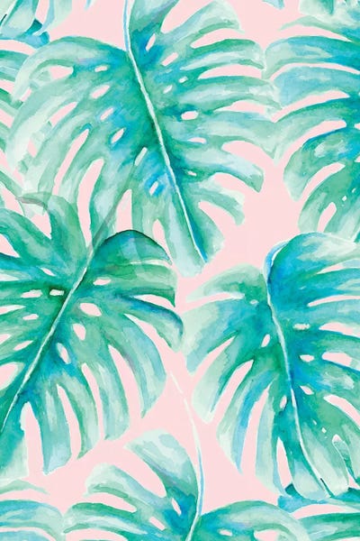 Pineapples: Paradise Palms Blush by Jacqueline Maldonado