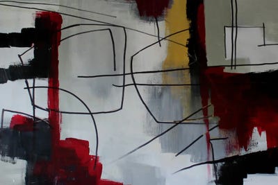 Crimson Livin by Jane M. Robinson canvas print