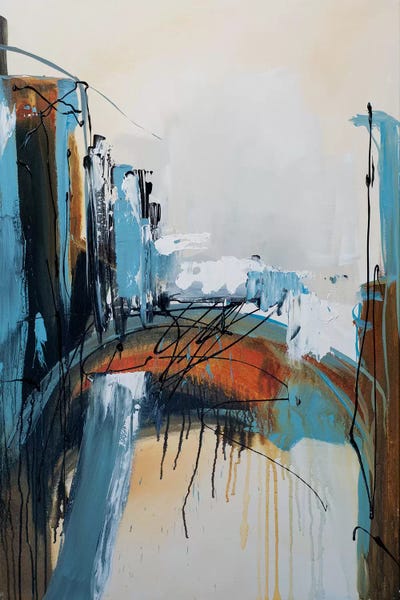 Large Modern Art - Canvas Prints: Point Of Departure II by Jane M. Robinson