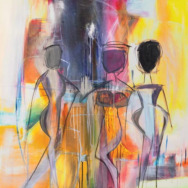 Large Modern Art - Canvas Prints: Bosa Nova by Jane M. Robinson