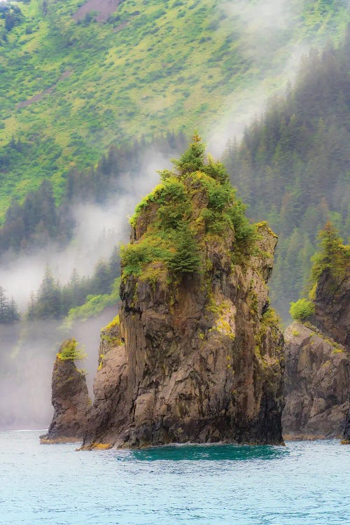 Alaska, Kenai Peninsula Scenic Landscape Of The Rocky Coast