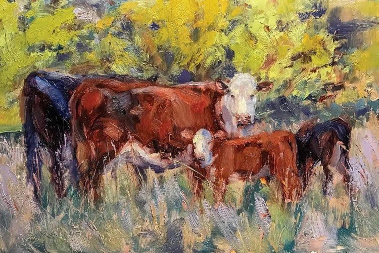 Cow Stand by James Swanson wall art