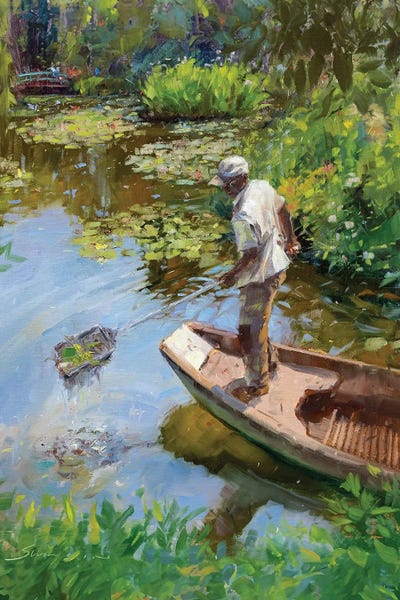 James Swanson: Monet's Lily Pond Worker by James Swanson