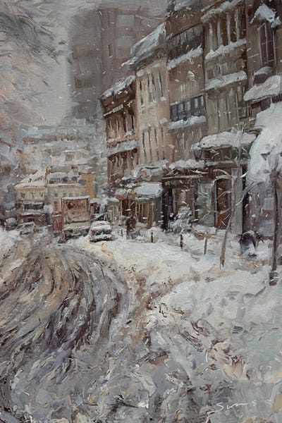 Canvas Print: Winter In The City by James Swanson