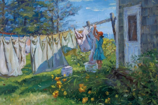 Country Décor: Laundry Day by James Swanson