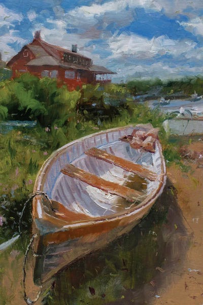 A Shore Boat by James Swanson framed wall art