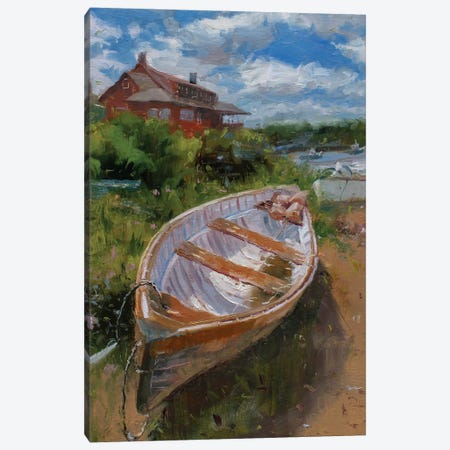 A Shore Boat Canvas Print #JMV4} by James Swanson Canvas Wall Art