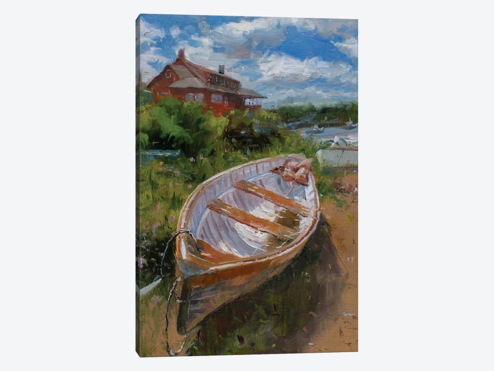 A Shore Boat by James Swanson 1-piece Art Print