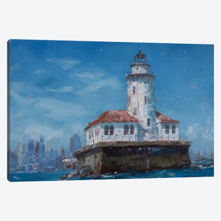 Chicago Lighthouse Canvas Print #JMV5} by James Swanson Canvas Art