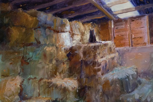 Classic Americana: Hay Barn Cat by James Swanson