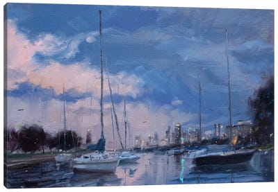 Safe Harbor Canvas Art Print - Sailboat Art