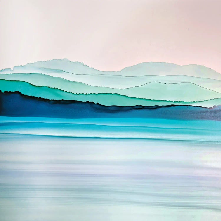 Morning Mountains by Jan Matthews wall art