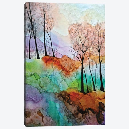 Woodland Color Canvas Print #JMW113} by Jan Matthews Canvas Wall Art