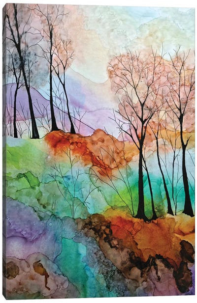 Woodland Color Canvas Art Print - Jan Matthews