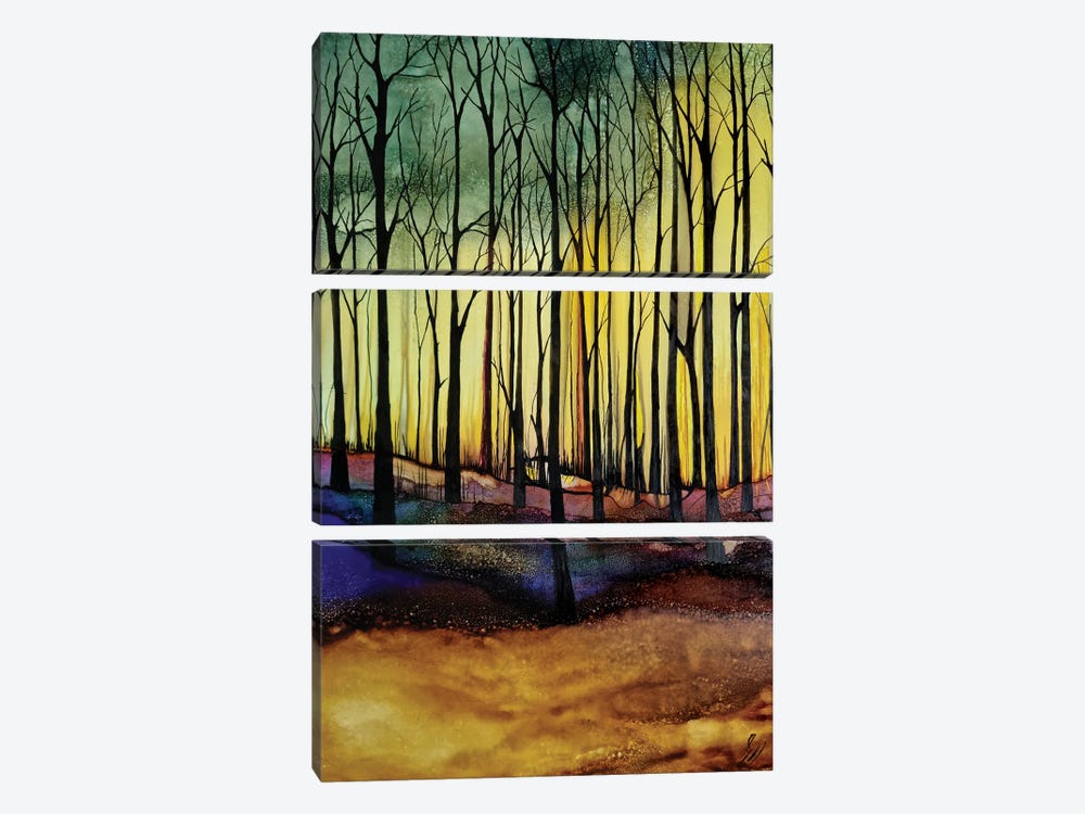 Amber Woods by Jan Matthews 3-piece Canvas Art Print