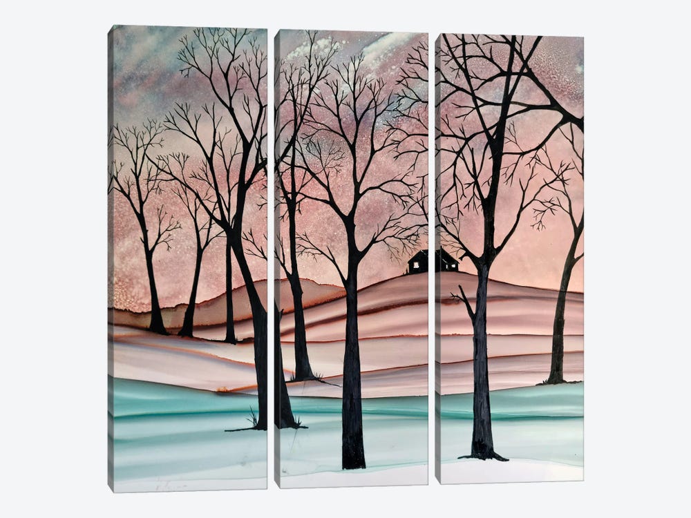 The House On The Hill by Jan Matthews 3-piece Canvas Art
