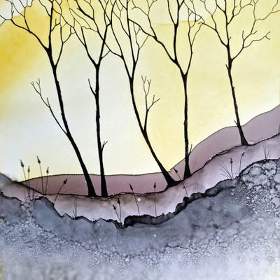 Warm Winter by Jan Matthews framed canvas print