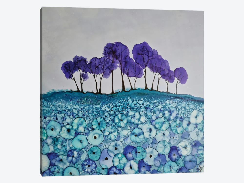 Purple Bloom by Jan Matthews 1-piece Canvas Print