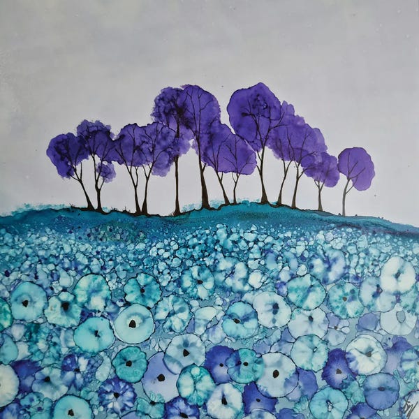 Jan Matthews: Purple Bloom by Jan Matthews