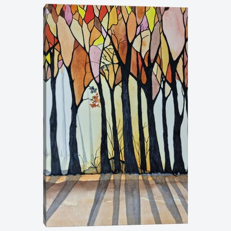 Stained Glass Trees Canvas Print #JMW134} by Jan Matthews Canvas Print