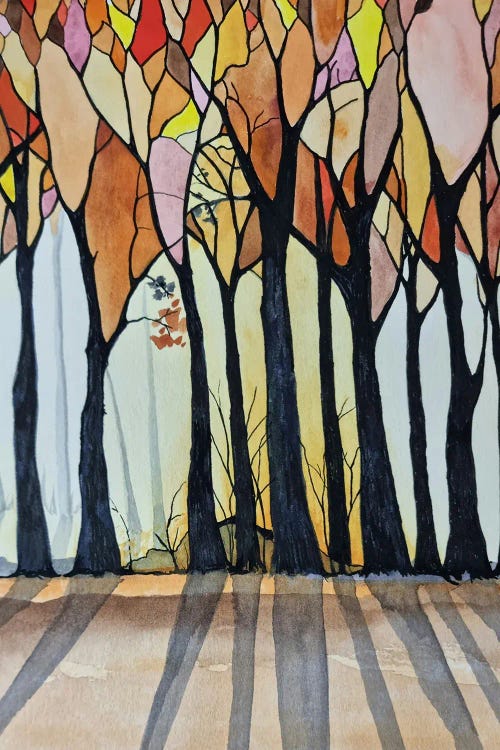 Stained Glass Trees