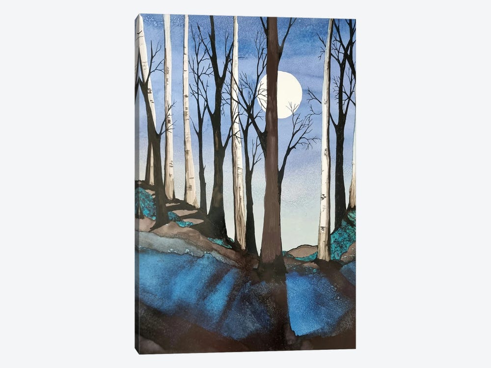 Moonlight Birch by Jan Matthews 1-piece Art Print