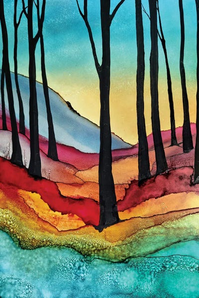 Colourful Nature by Jan Matthews multi panel art