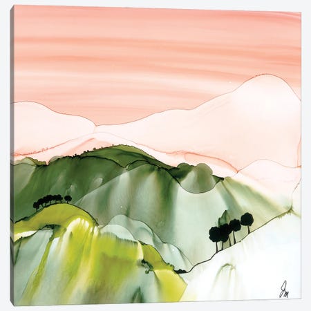Stylised Landscape Canvas Print #JMW41} by Jan Matthews Canvas Art