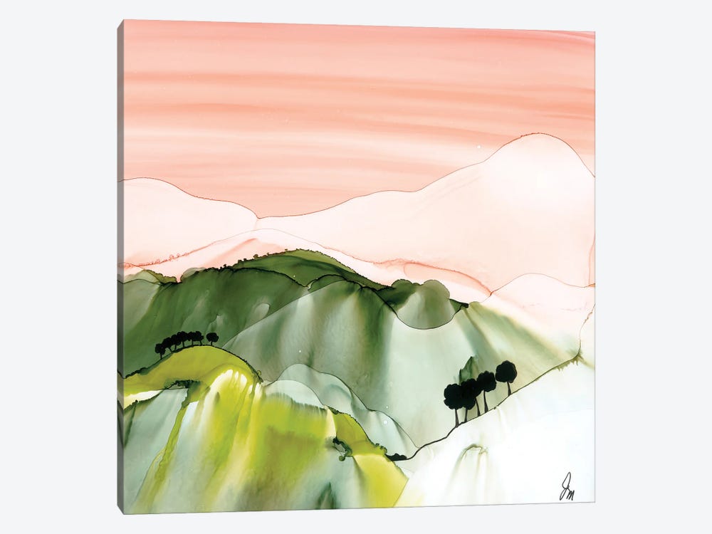 Stylised Landscape by Jan Matthews 1-piece Canvas Print