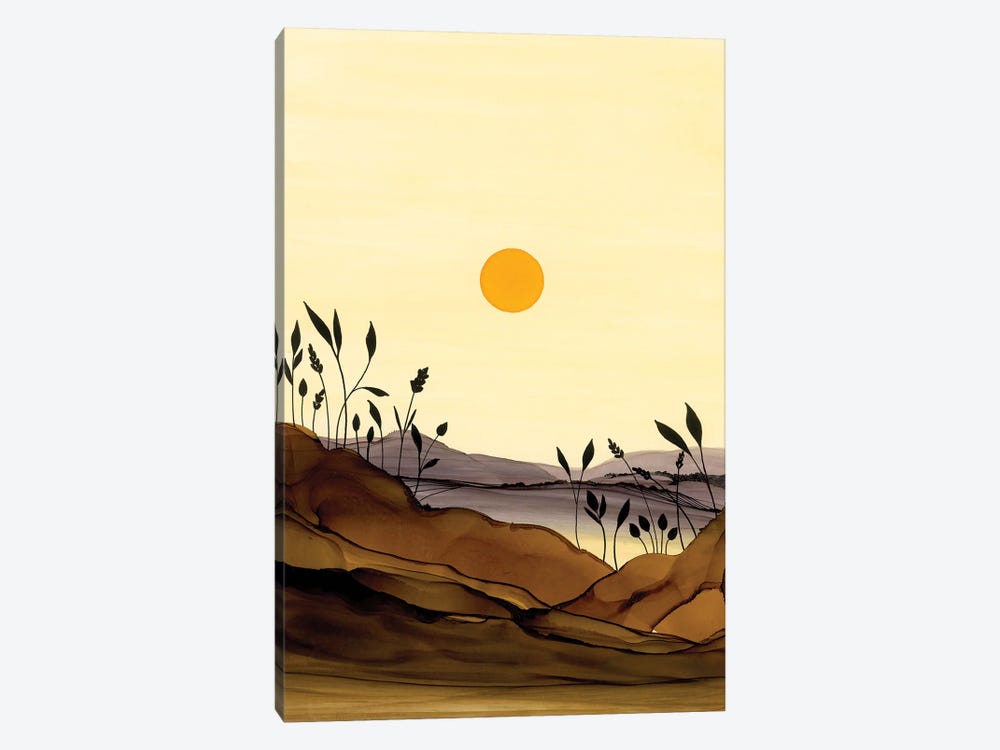 Browns And Yellows by Jan Matthews 1-piece Canvas Art Print